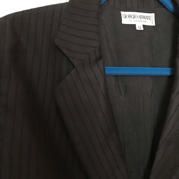 GIORGIO ARMANI, Le Collezioni made in Italy dark blue blazer. - Picture 7 of 8